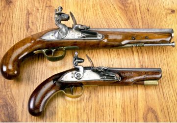 Two old vintage pistols